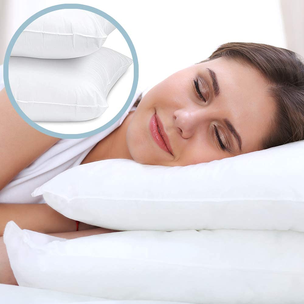 White 2 Pack King Size Down Alternative Bed Pillows R9296