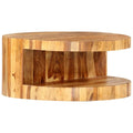 Solid Sheesham Wood Round Coffee Table D3813