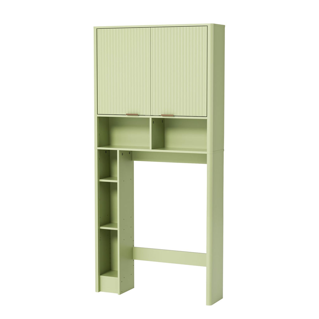 Green Over the Toilet Storage Cabinet with Adjustable Shelf S444418