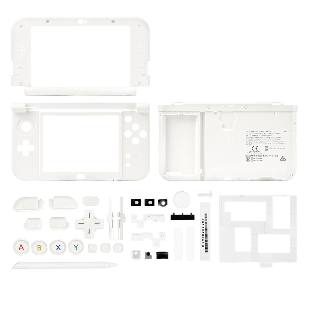 NEW 3DS XL LL Housing Shell Replacement Middle Frame Case with Stylus Touch Pen Black T67268
