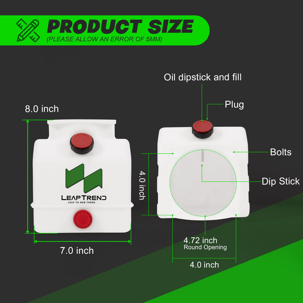 4 Quart Poly Fluid Reservoir Tank W73570