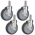 5-Inch Caster for Wire Shelving Racks, Set of 4 F134