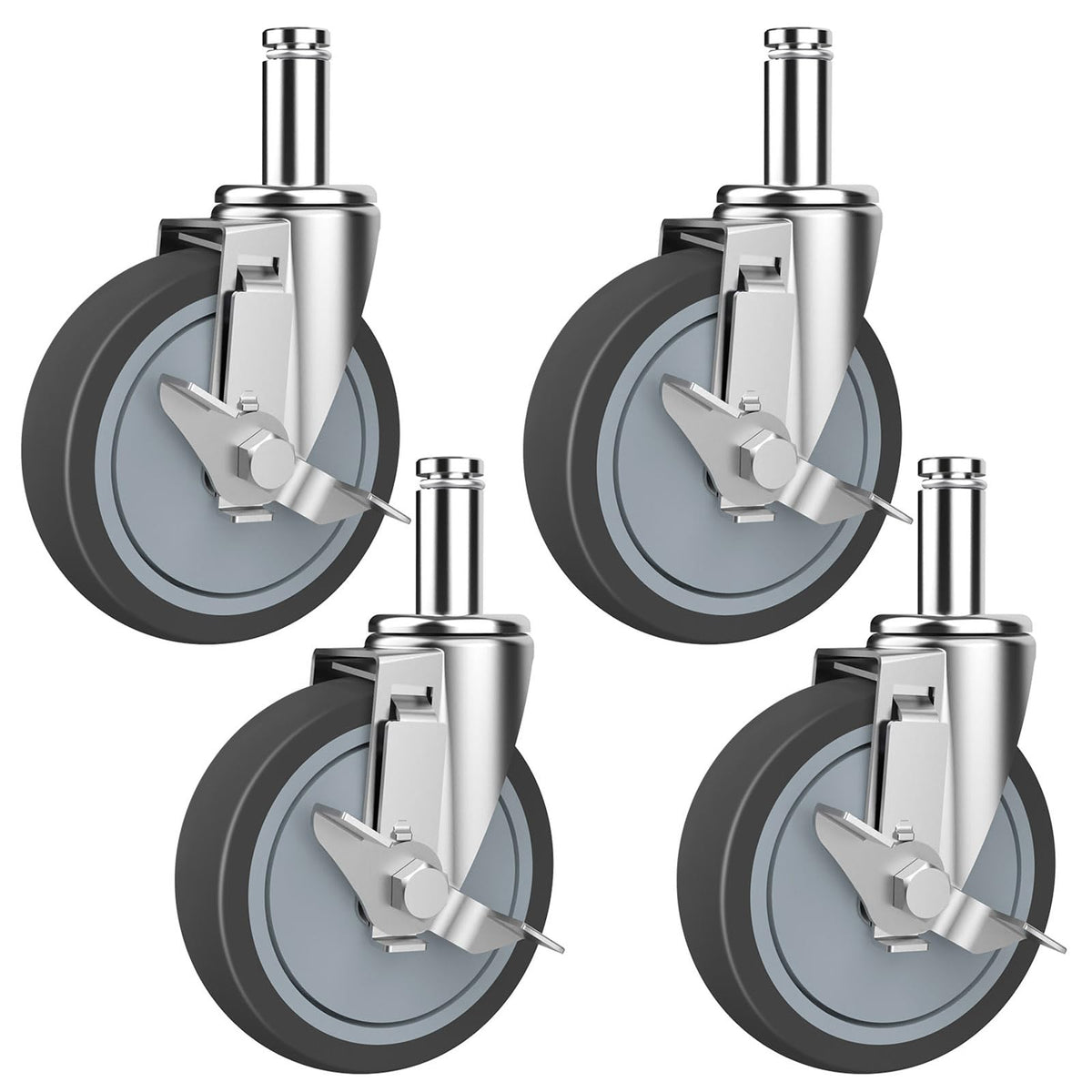 5-Inch Caster for Wire Shelving Racks, Set of 4 F134