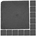 12 Pc Natural Stone Square Drink Coasters N9792
