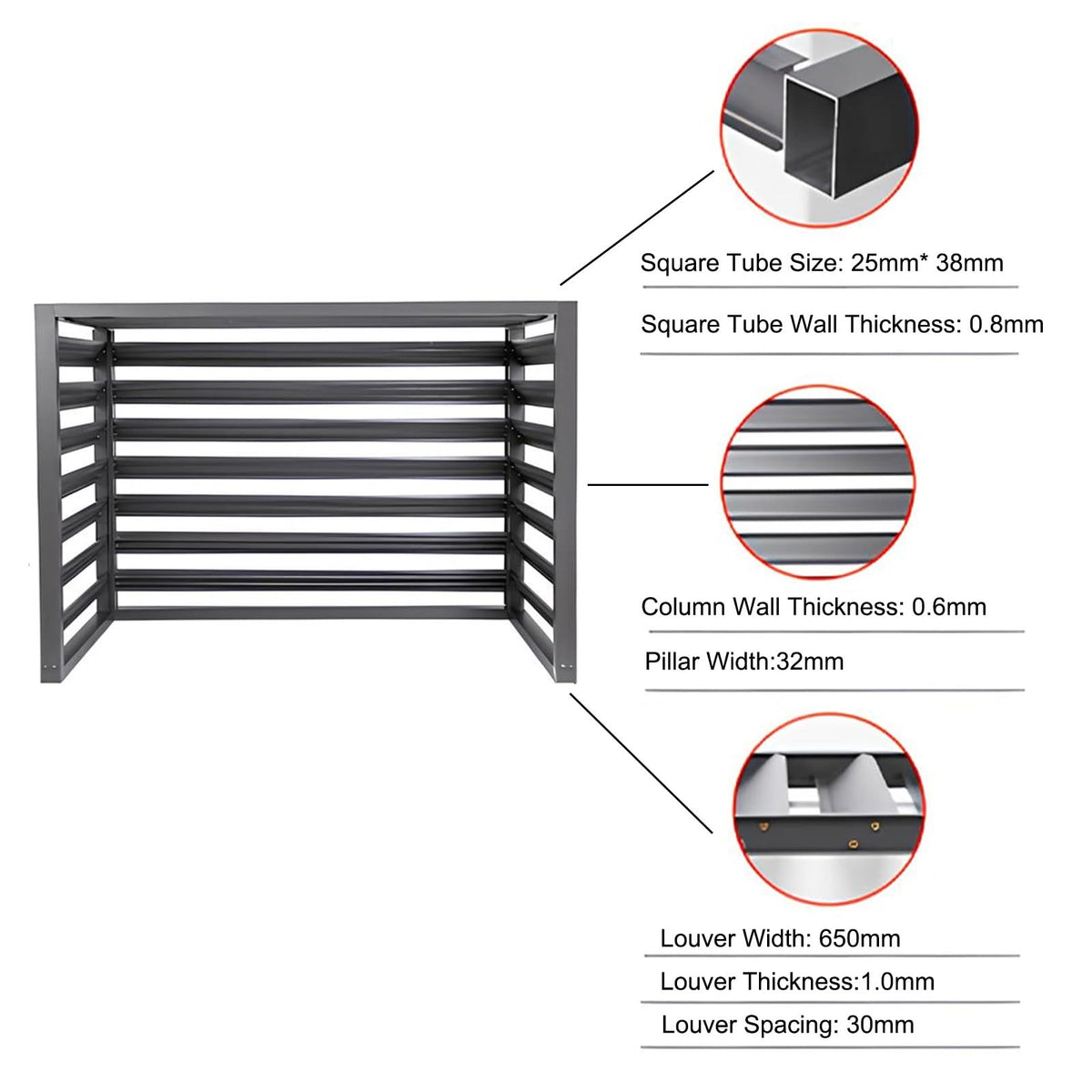 Aluminum Mini-Split Condenser Cover W46925