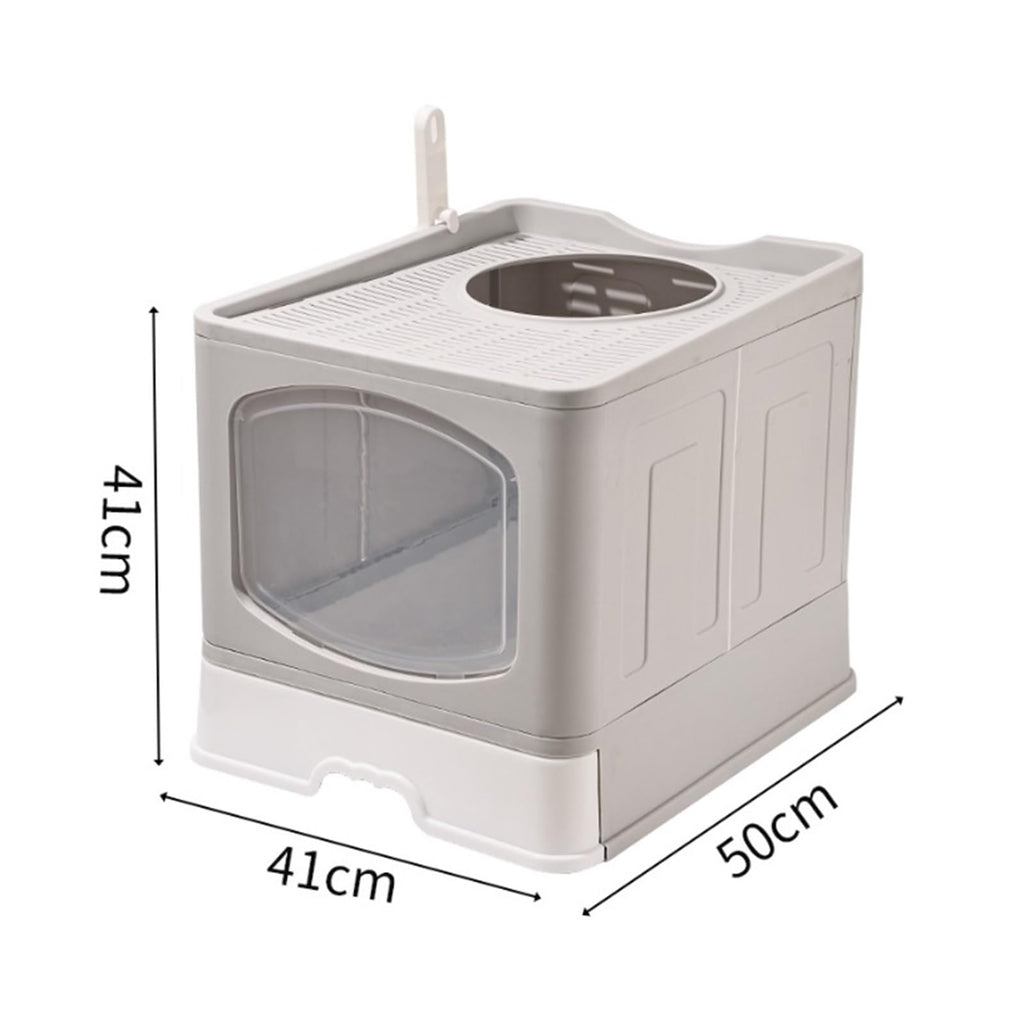 Foldable Cat Litter Box with Lid D54399