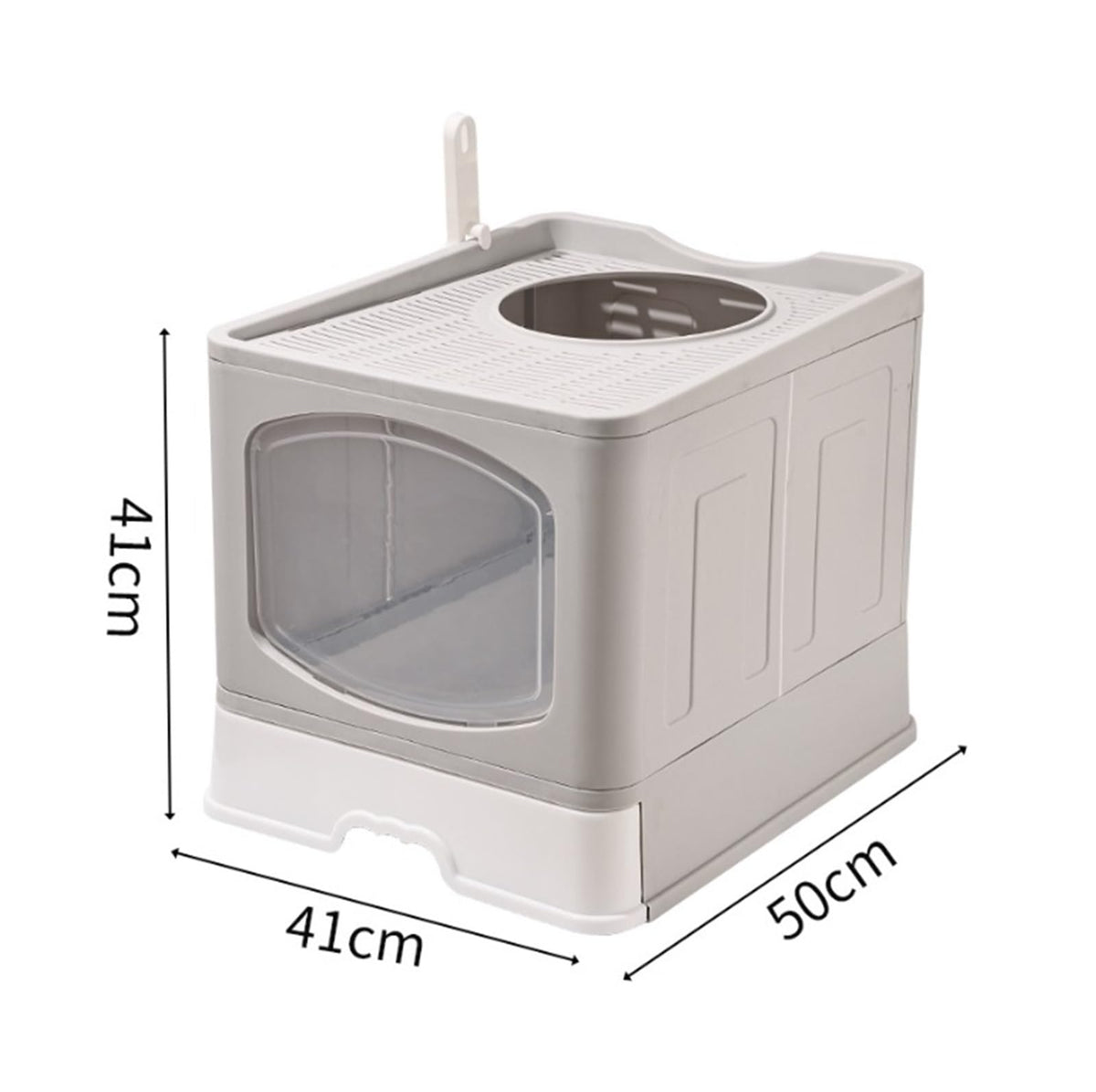 Foldable Cat Litter Box with Lid D54399