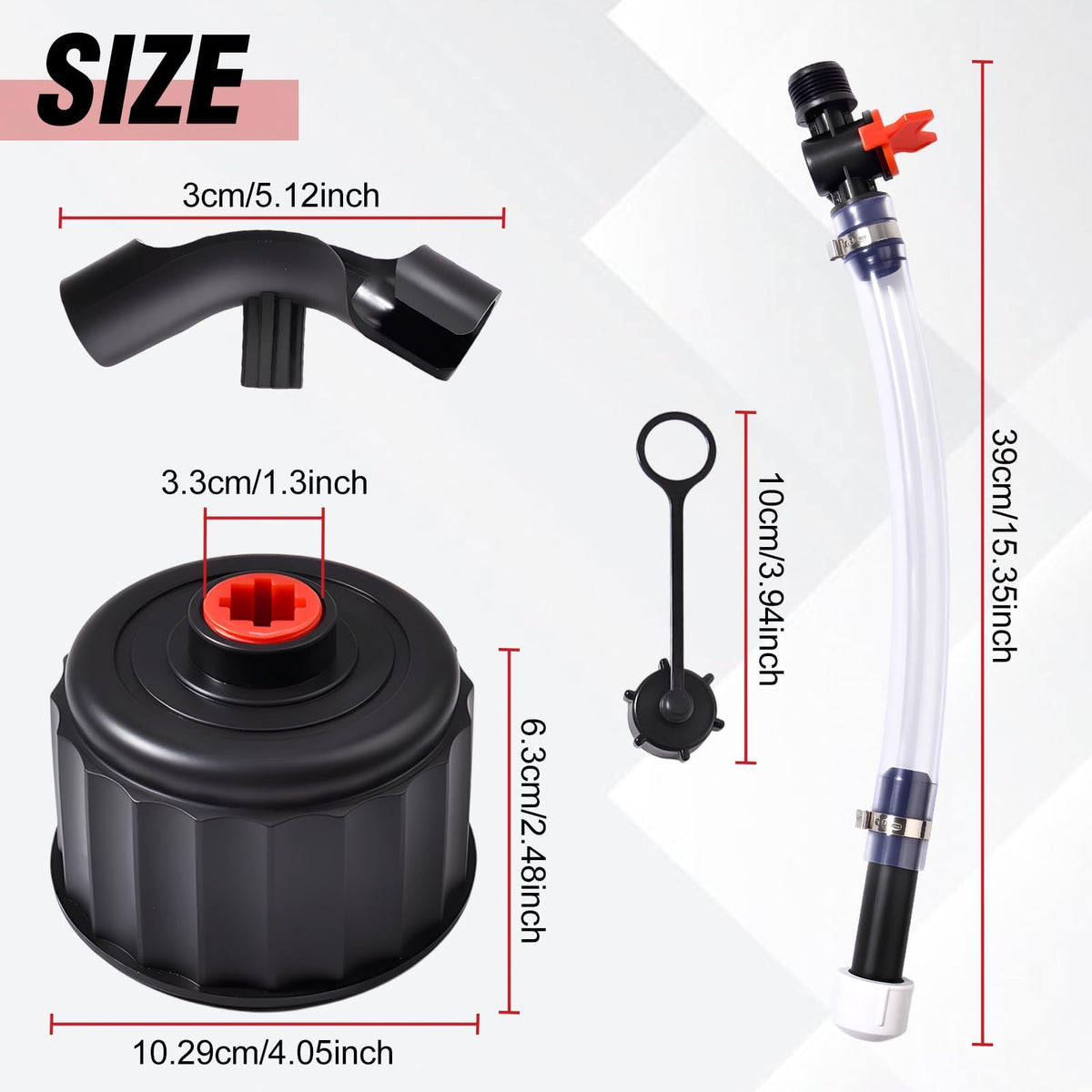 4Pcs Racing Fuel Filler Hose Kits B162