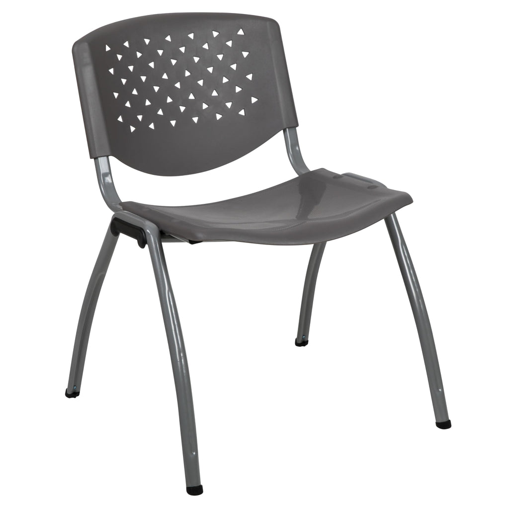 Gray Plastic Stack Chair K1514
