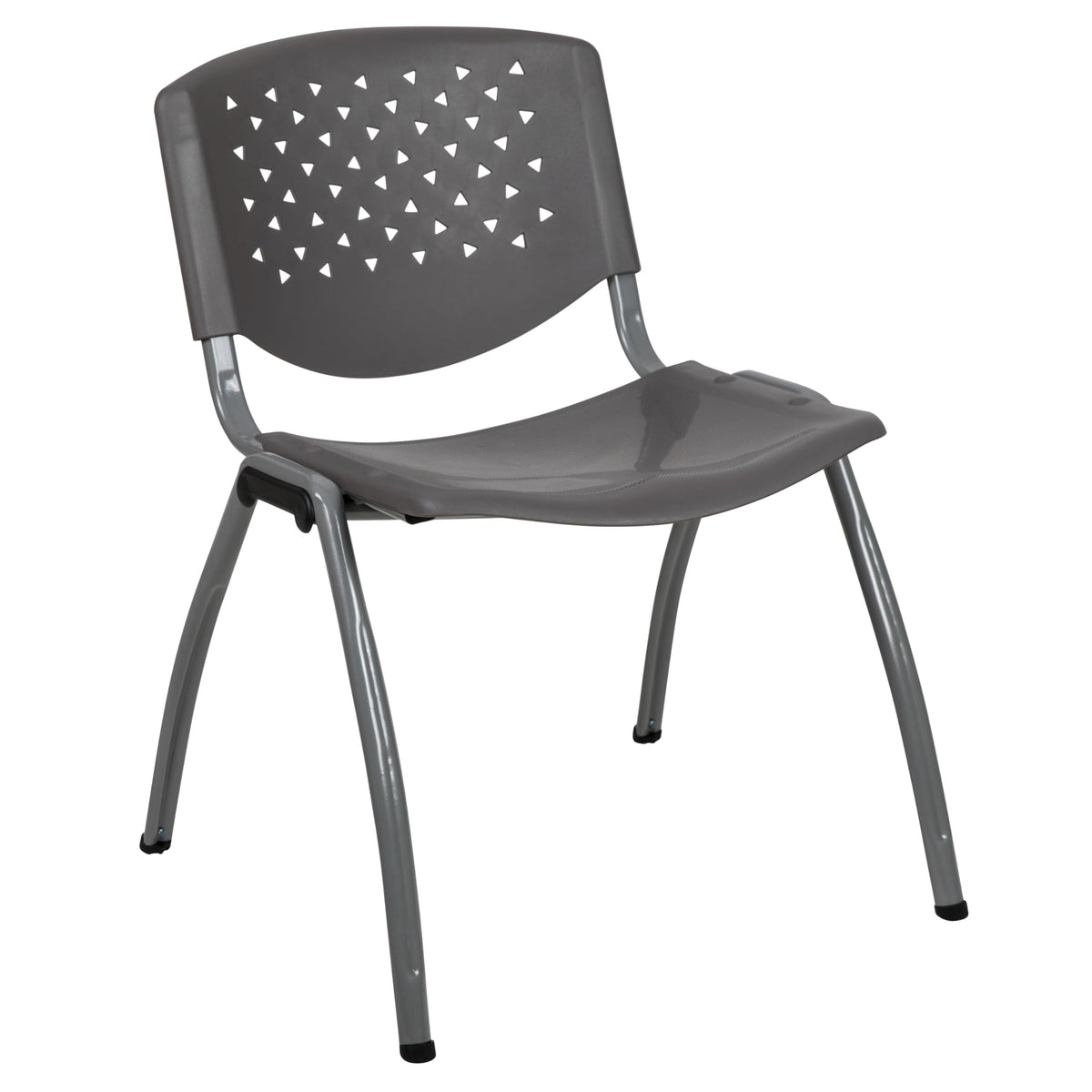 Gray Plastic Stack Chair K1514