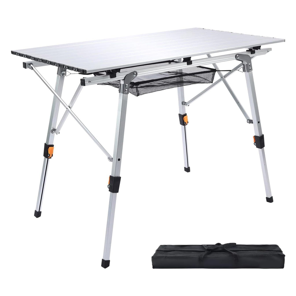 Lightweight Aluminum Folding Camping Table White I819