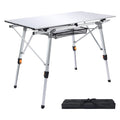 Lightweight Aluminum Folding Camping Table White I819