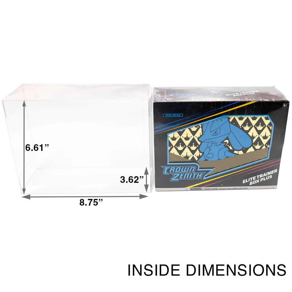 Protector Case for Pokemon Center Crown Zenith ETB Plus and Go Boxes - 5pk K9871