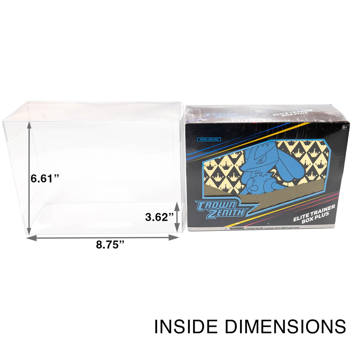 Protector Case for Pokemon Center Crown Zenith ETB Plus and Go Boxes - 5pk K9871