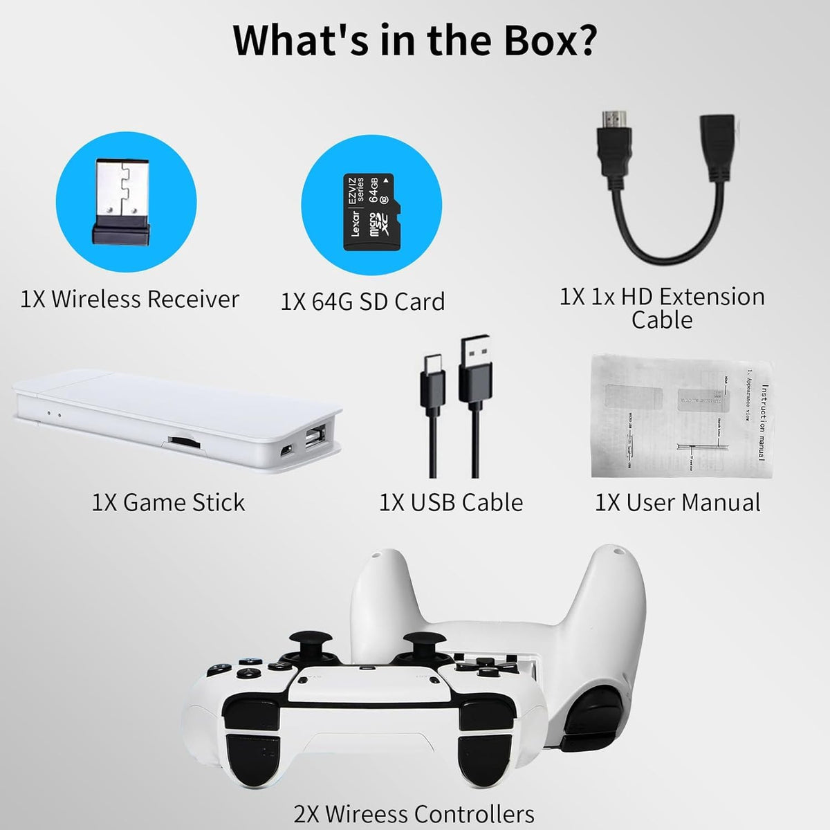 Wireless Retro Gaming Console Built-in 20,000+ Games A485