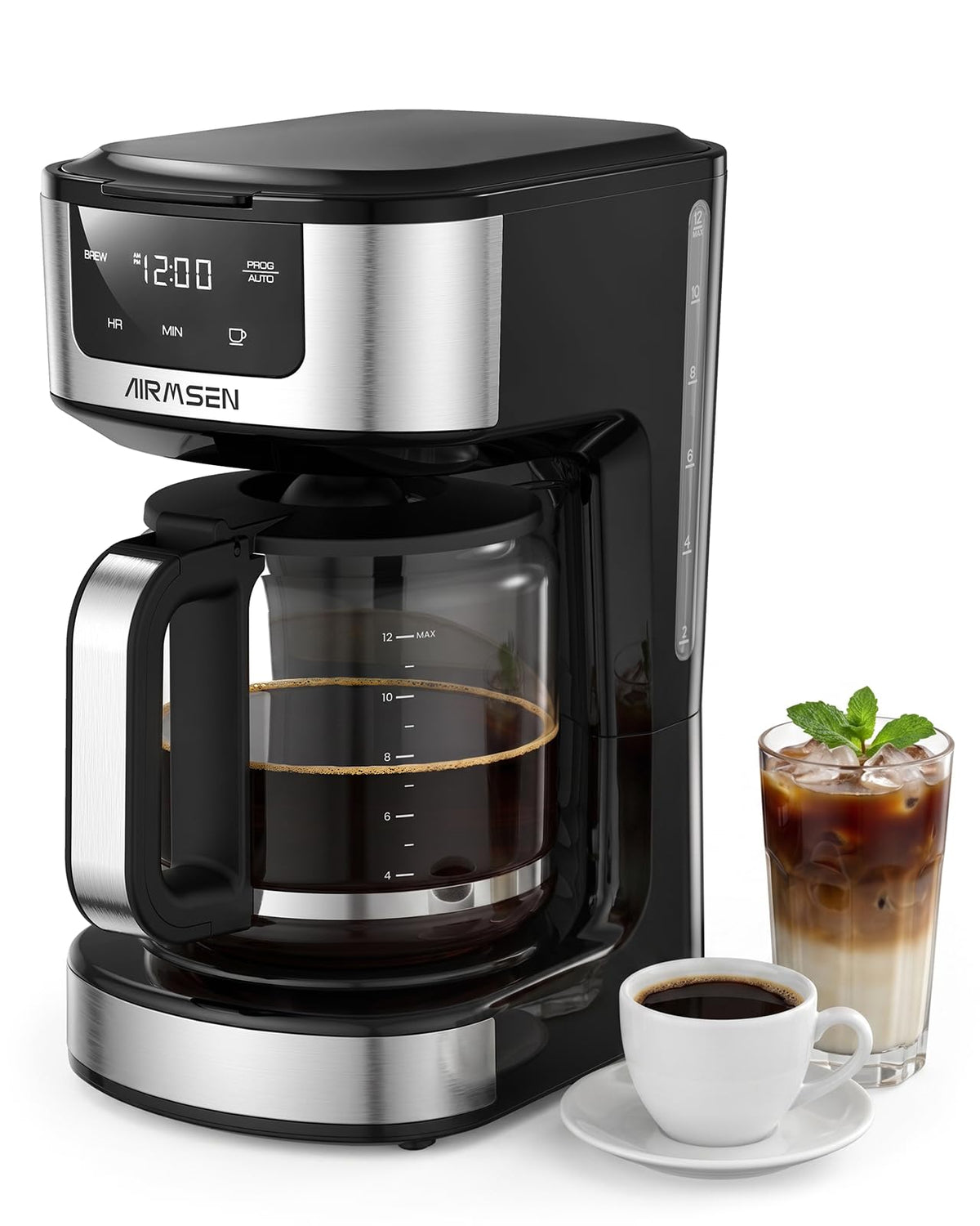 12-Cup Programmable Drip Coffee Maker J677