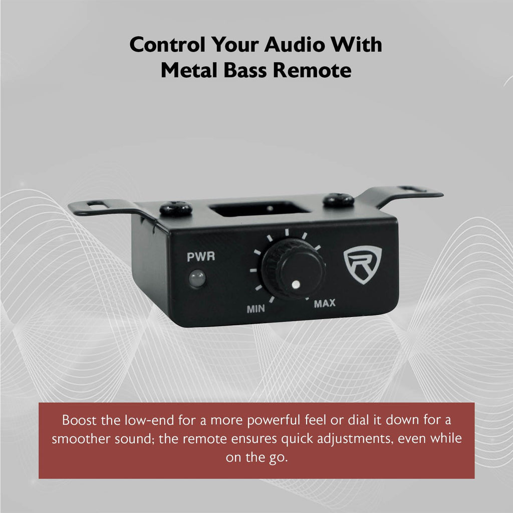 10" Slim Under-Seat Powered Car Subwoofer F26372