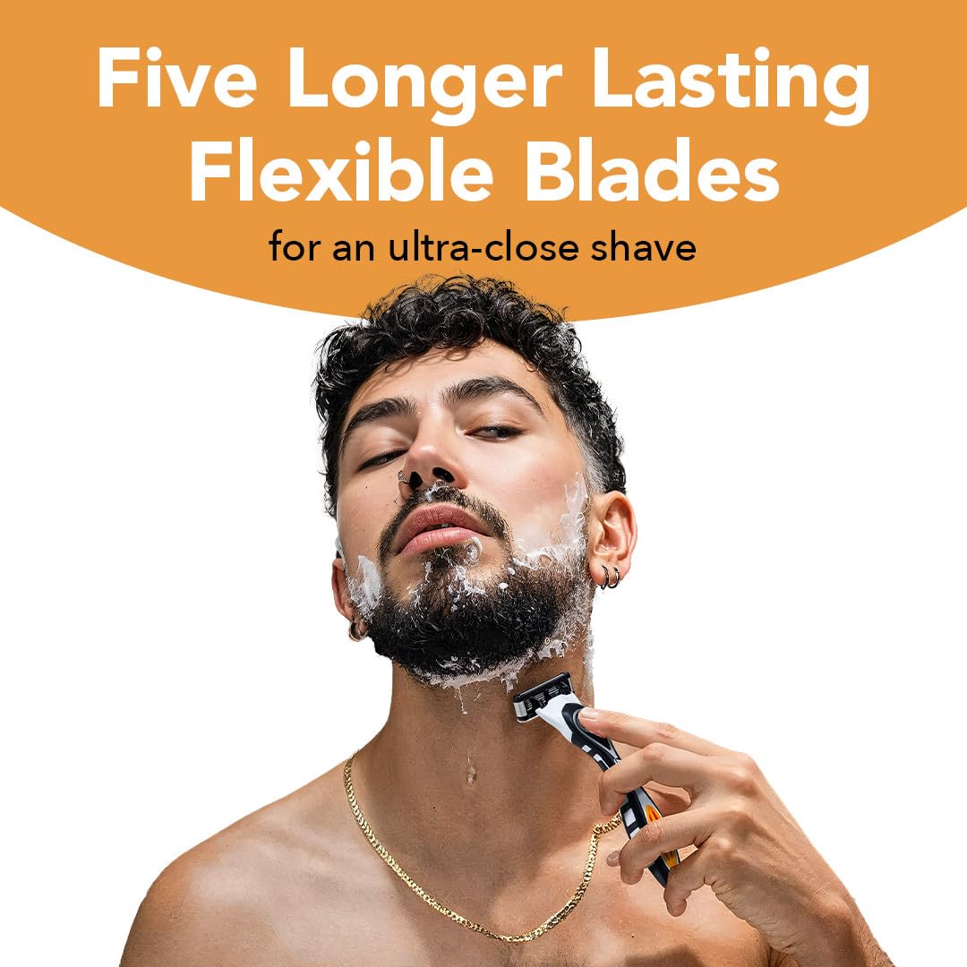 5-Blade Refillable Razors with 7 Cartridges U676515