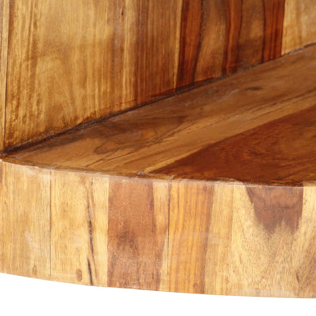 Solid Sheesham Wood Round Coffee Table D3813