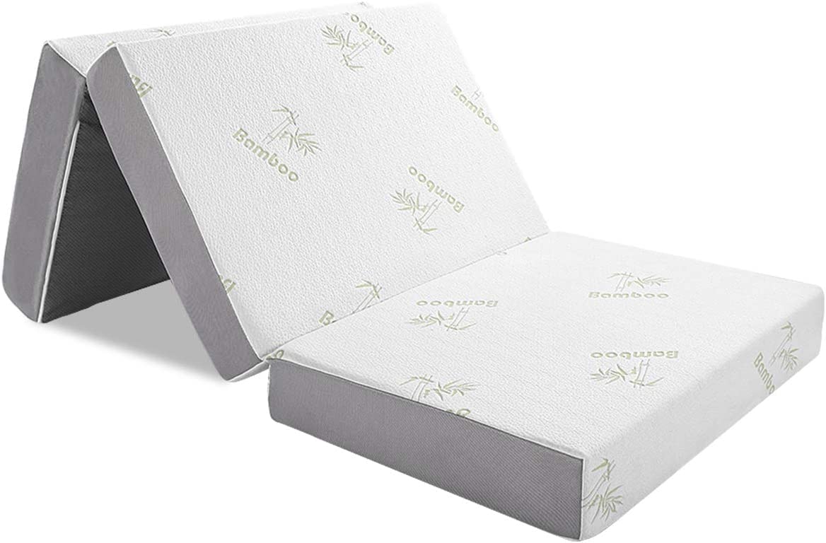 Twin 5 Inch Memory Foam Trifold Mattress E1554