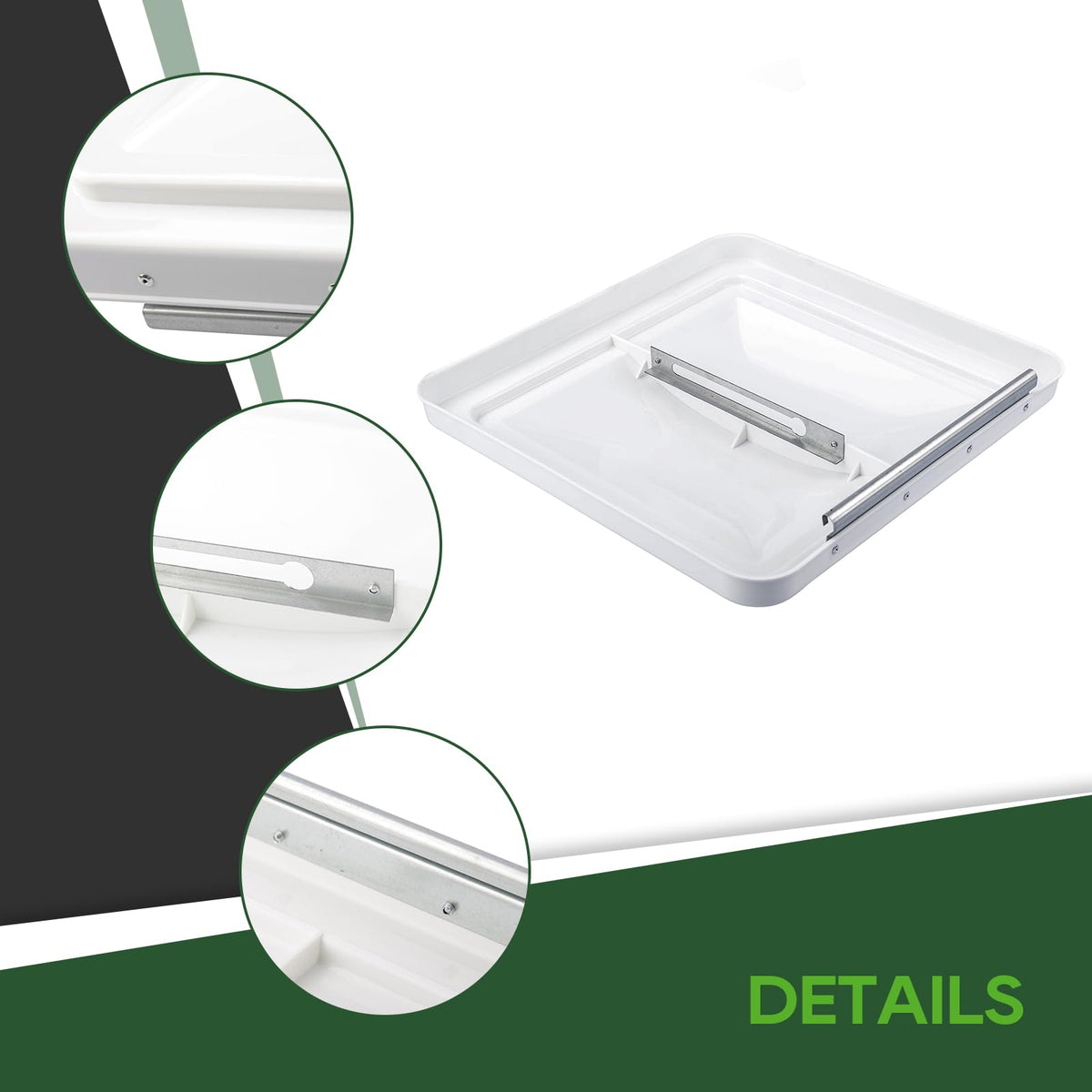 2 Pack 14 Inch White RV Roof Vent Cover A208471