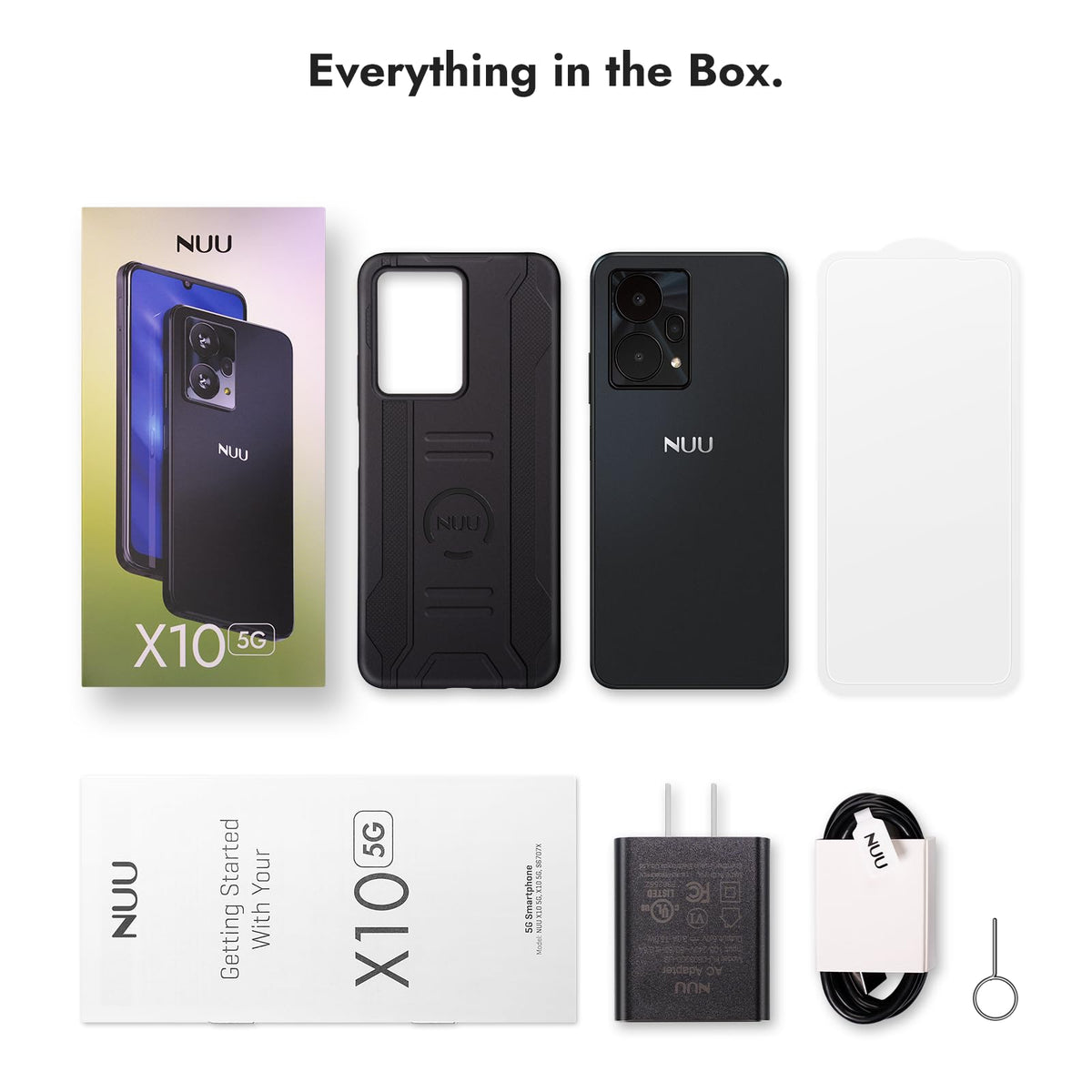 5G Unlocked Android Smartphone 128GB Black H296