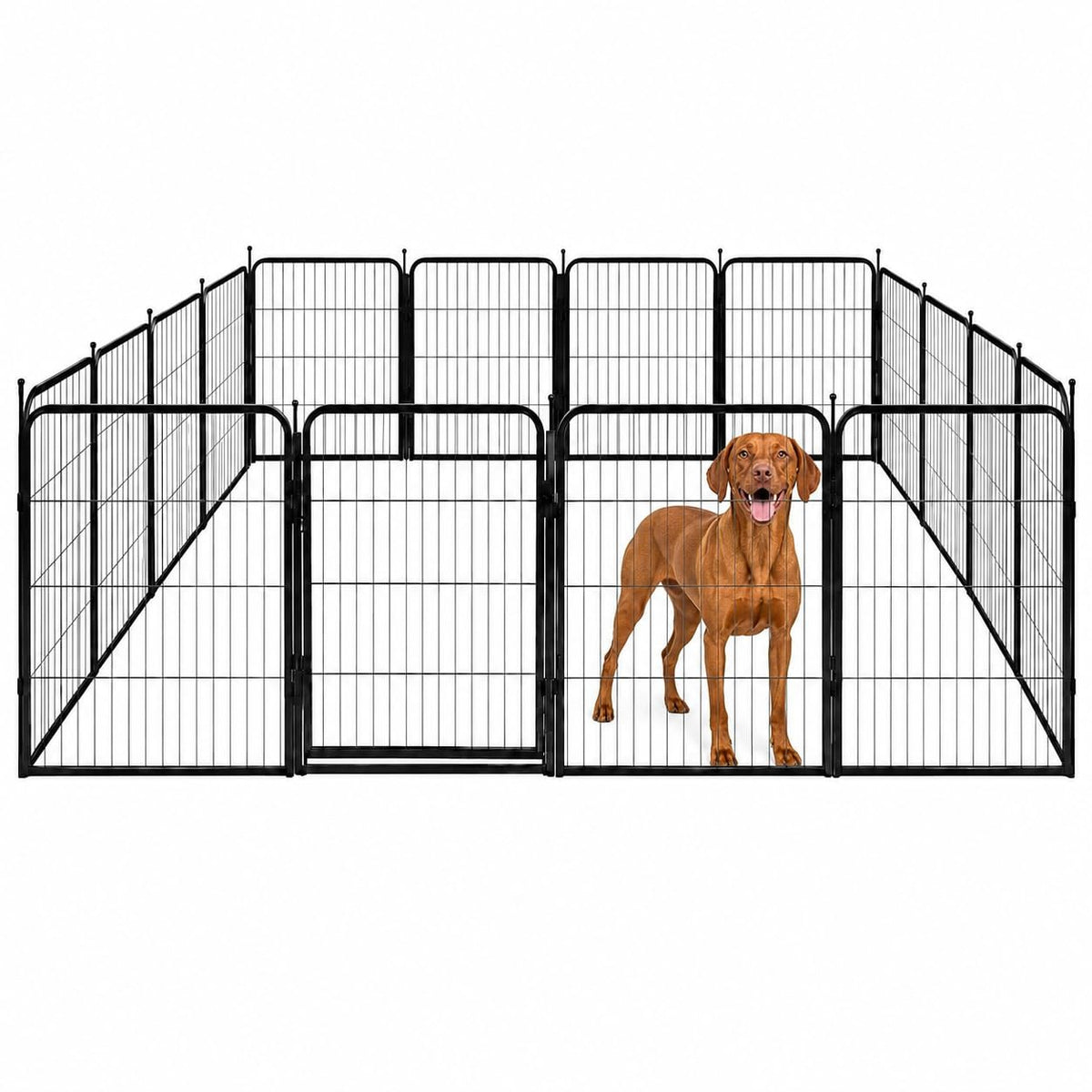 32'' 16 Panels Metal Heavy Duty Dog Playpen E64300