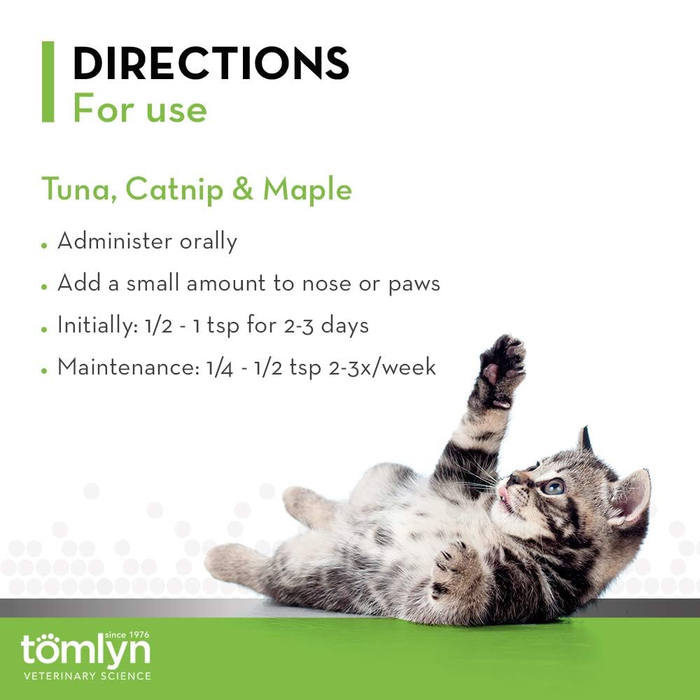 Catnip Flavored Hairball Remedy Gel for Cats, 4.25oz 2 Pack H666