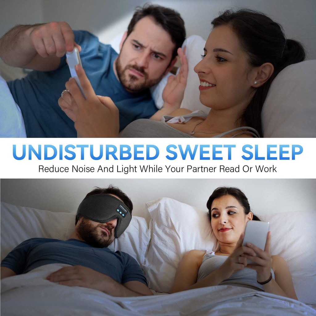 Bluetooth 5.0 Wireless 3D Eye Mask Sleep Headphones C932