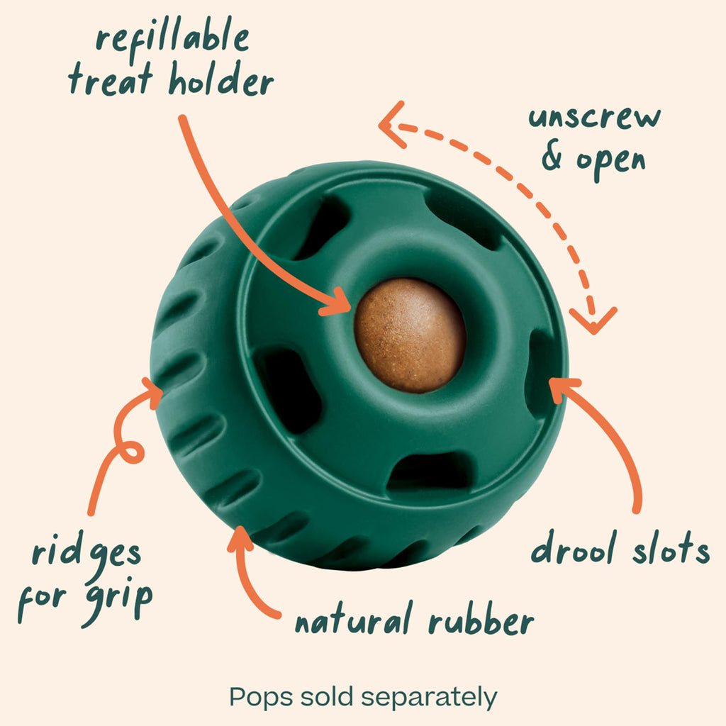 Interactive Dog Ball Toy 25-75 lbs Green M71109