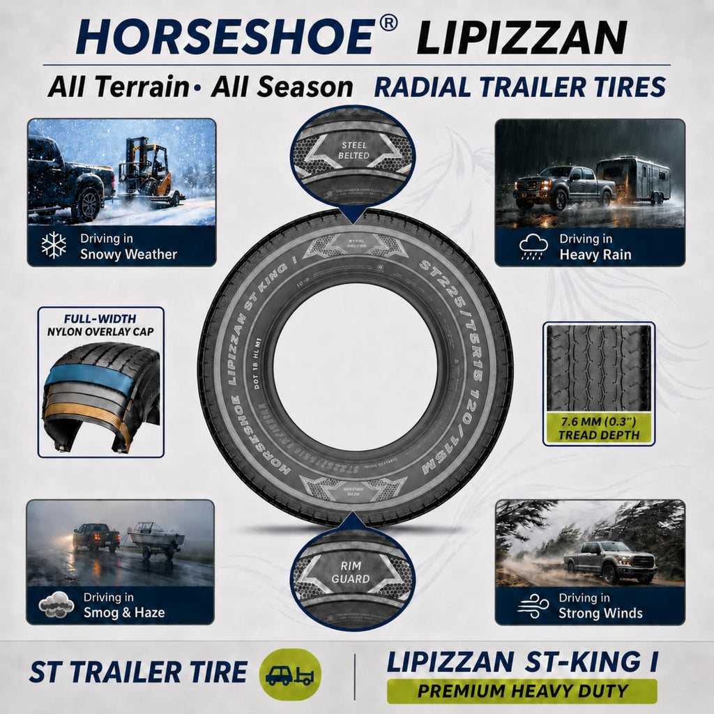 ST205/75R15 10-Ply Trailer Tires B7045