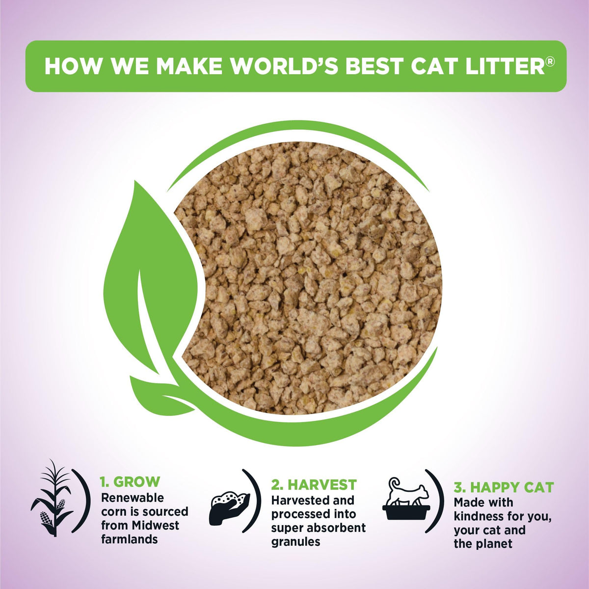 Lavender Cat Litter 15 lb Bag Q331