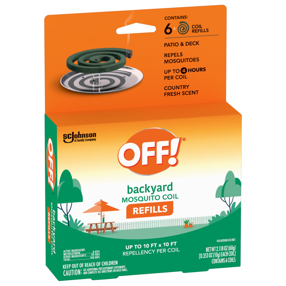 Mosquito Coil Refills 6 Count (Pack of 6) H39673