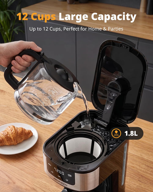 12-Cup Programmable Drip Coffee Maker J677