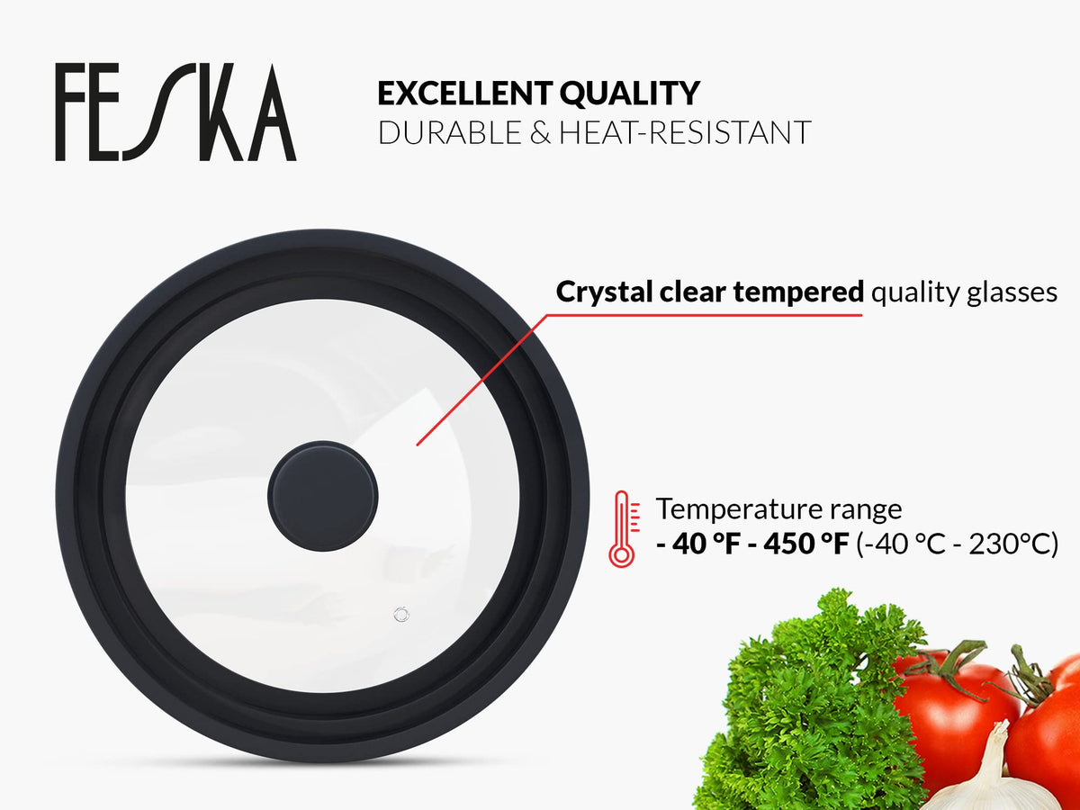 Universal Pot Lid with Lid Holder & Felt Protector Y120