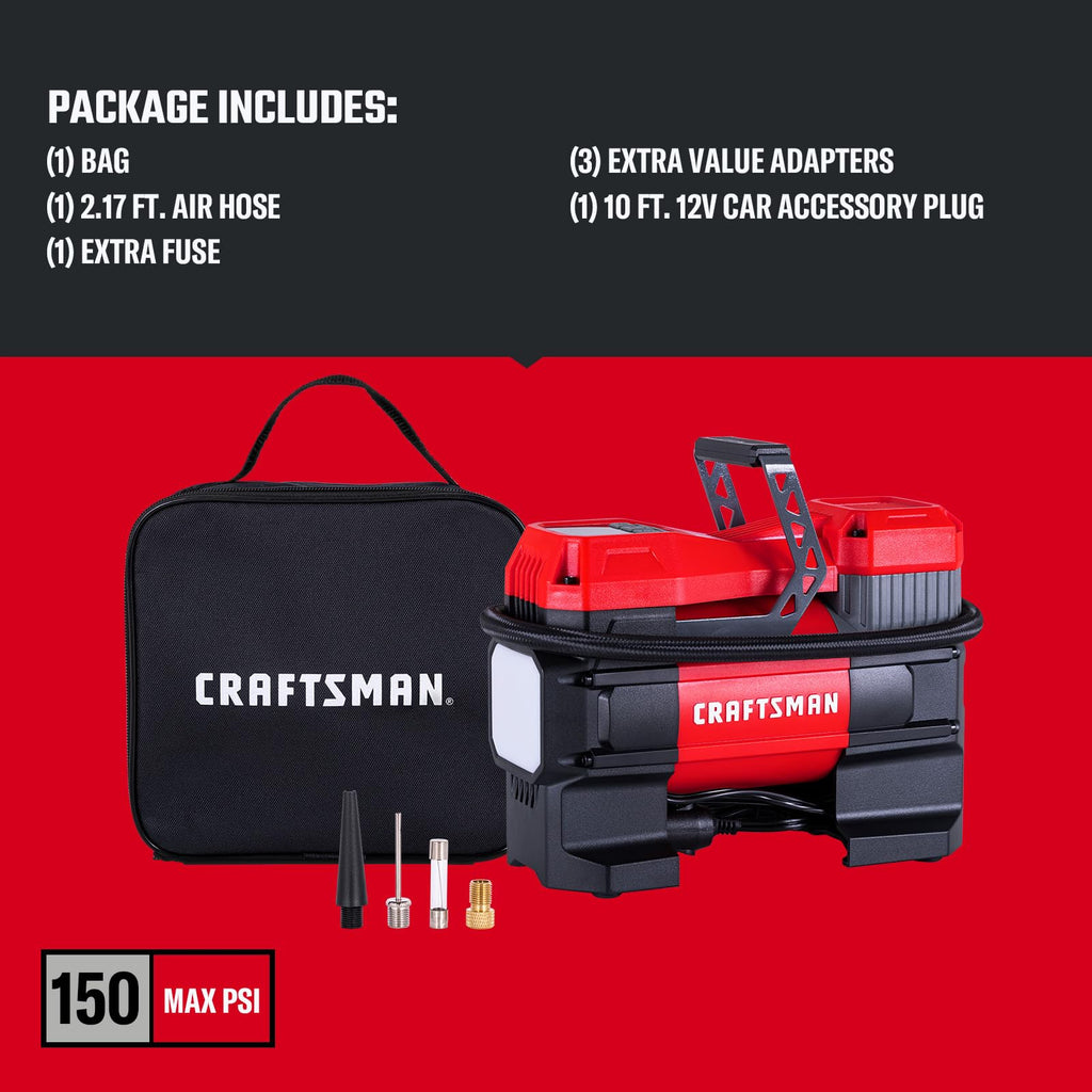 Portable 12V Tire Inflator with Digital Gauge E3041