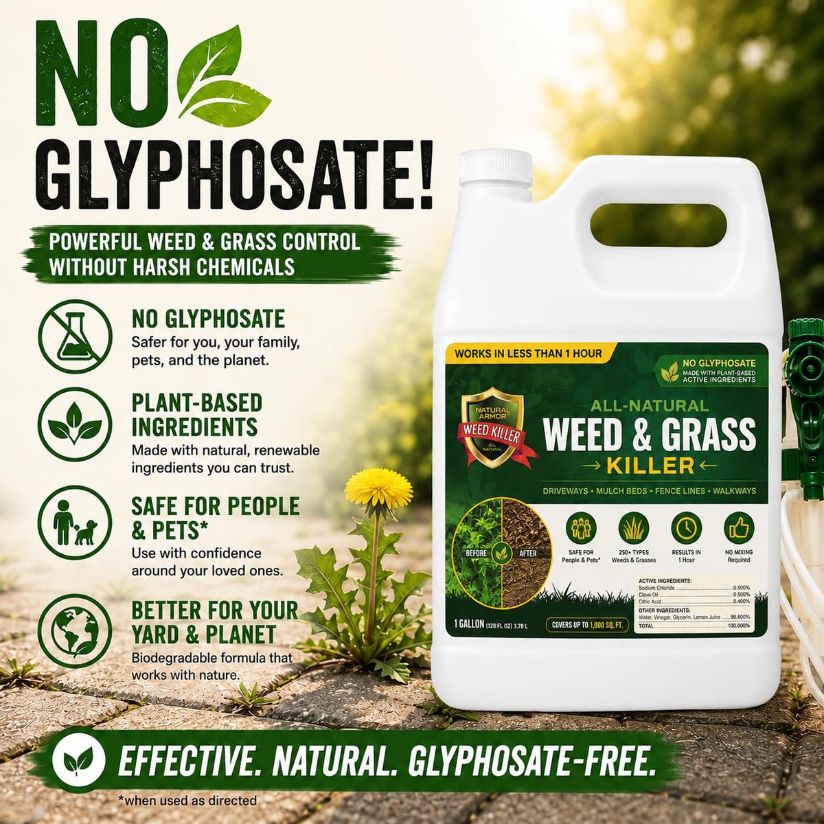 Pet Safe Weed Killer 1 Gallon with Sprayer A976