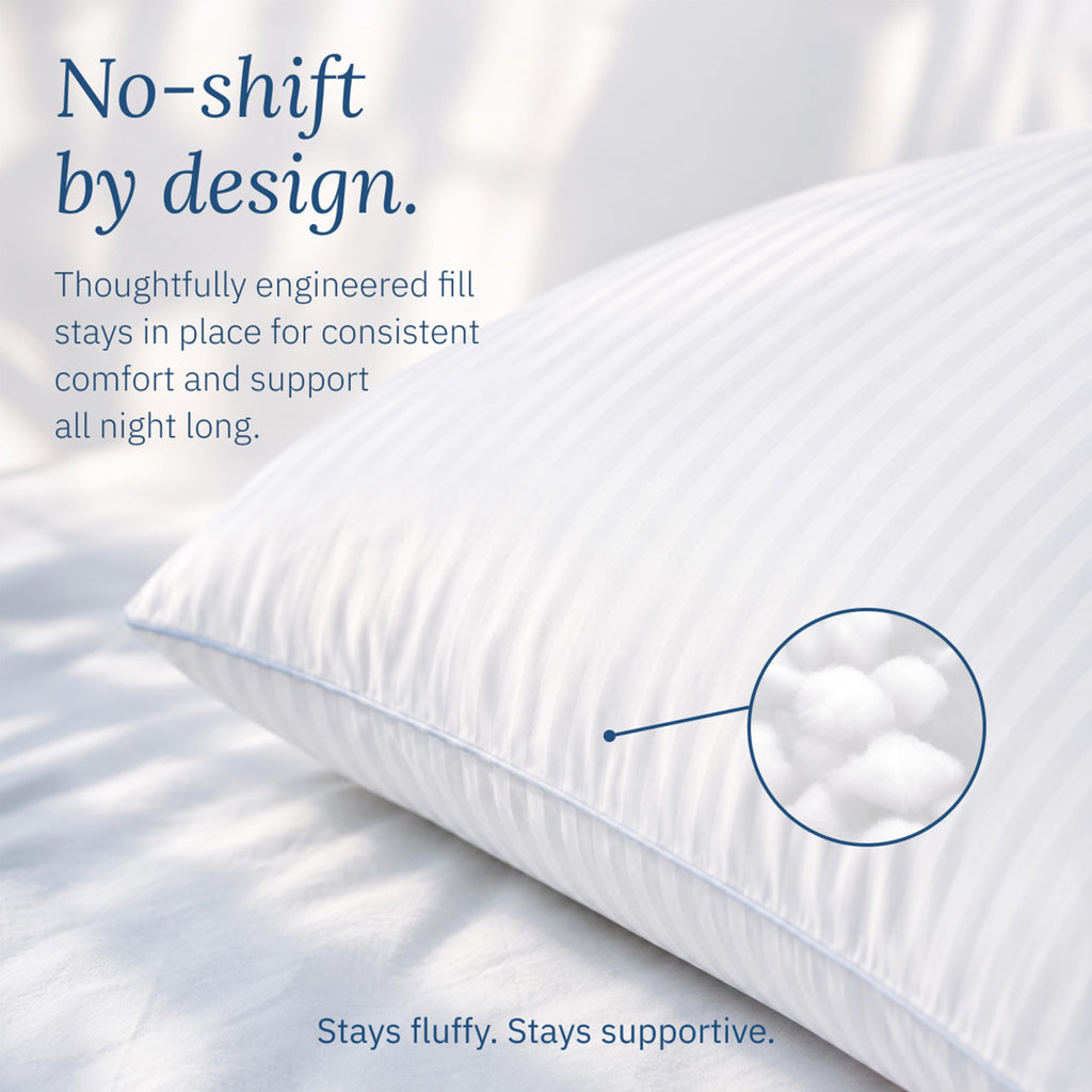 White King Size Bed Pillows Set of 2 R309