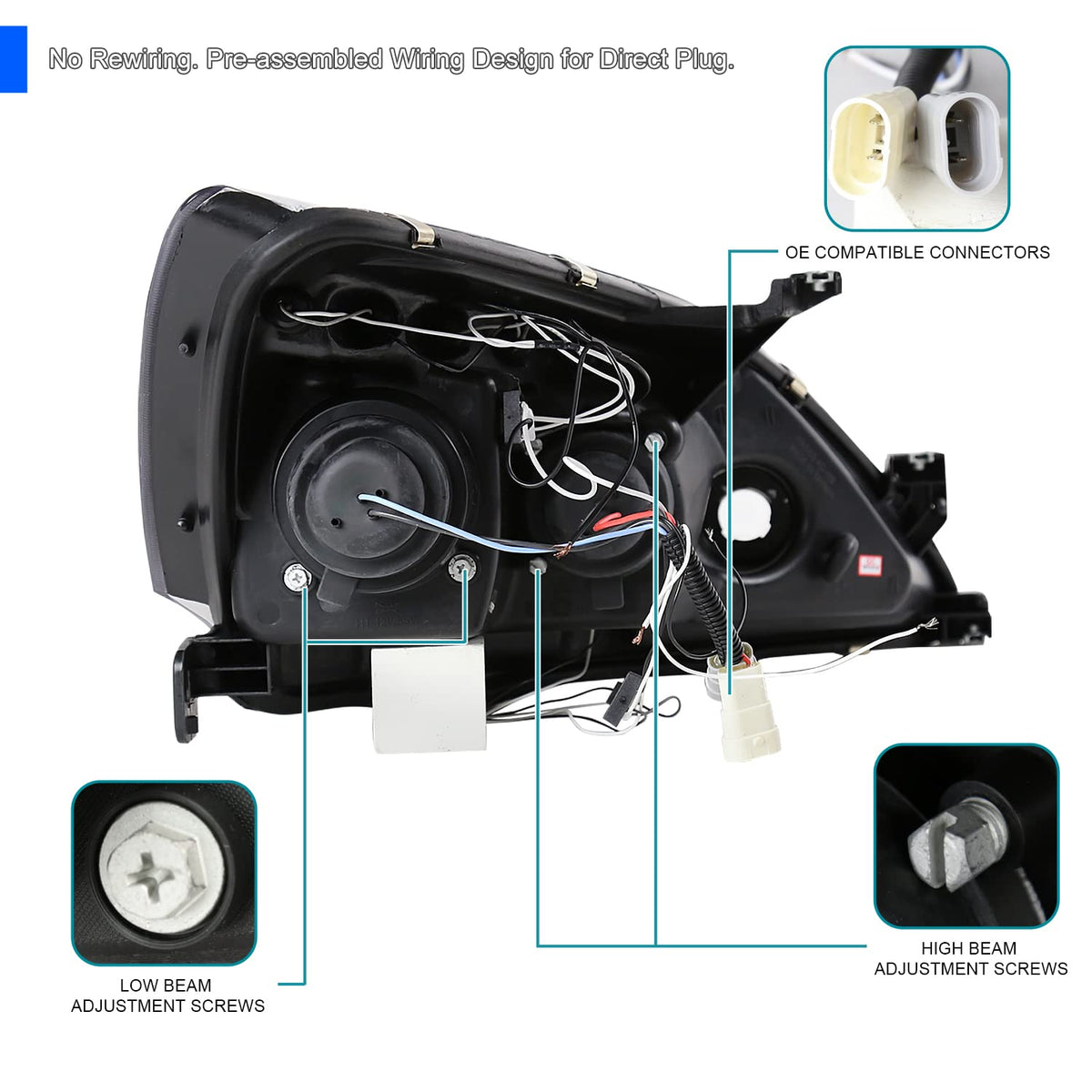 Dual Halo Projector Headlights Q39233