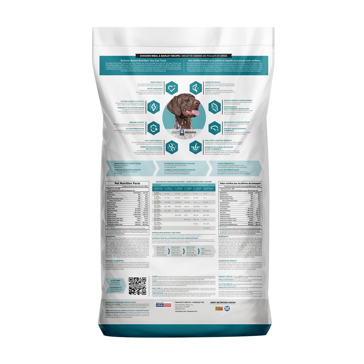 Active Dog Food Real Chicken & Barley 20 Pound Bag G76272