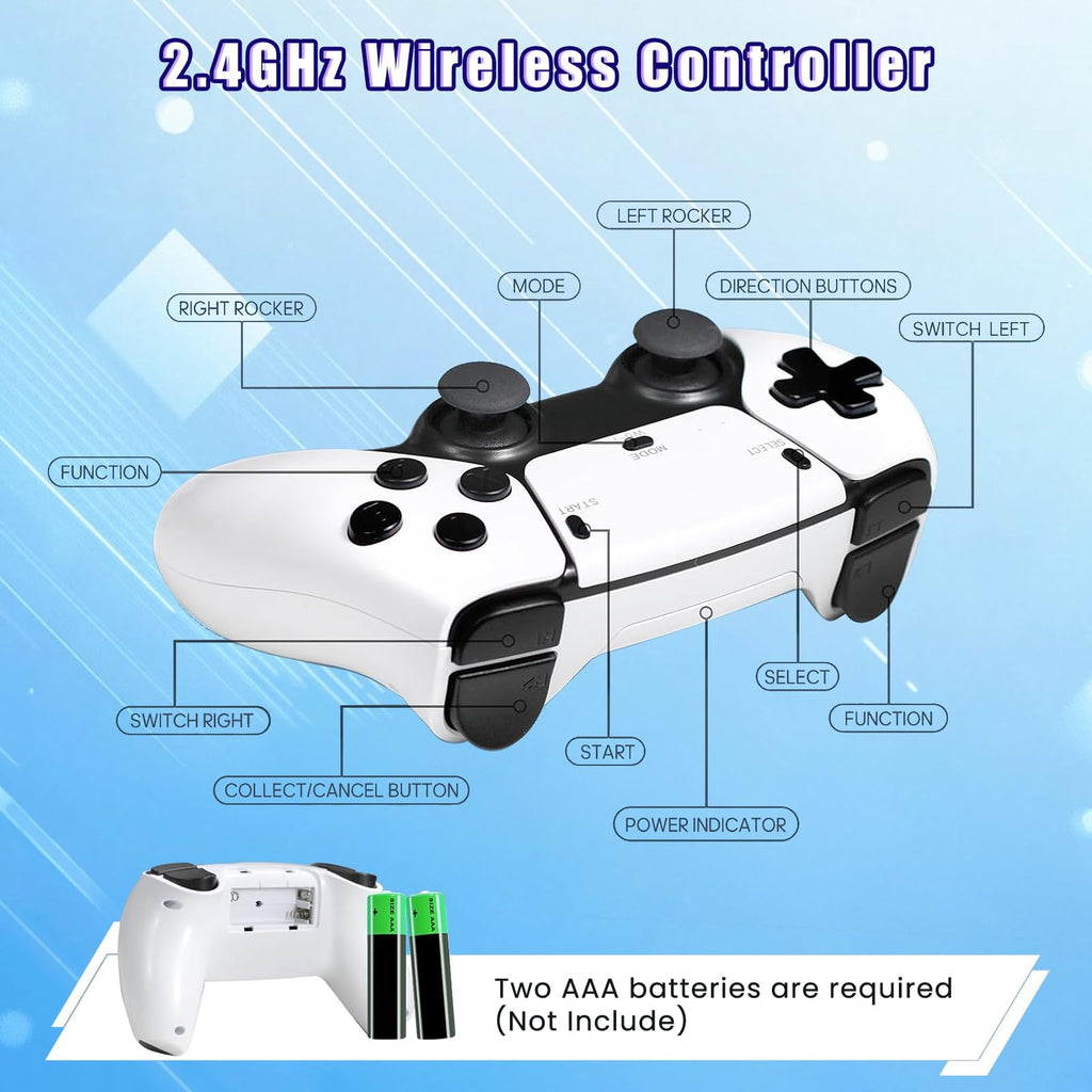 Wireless Retro Gaming Console Built-in 20,000+ Games A485