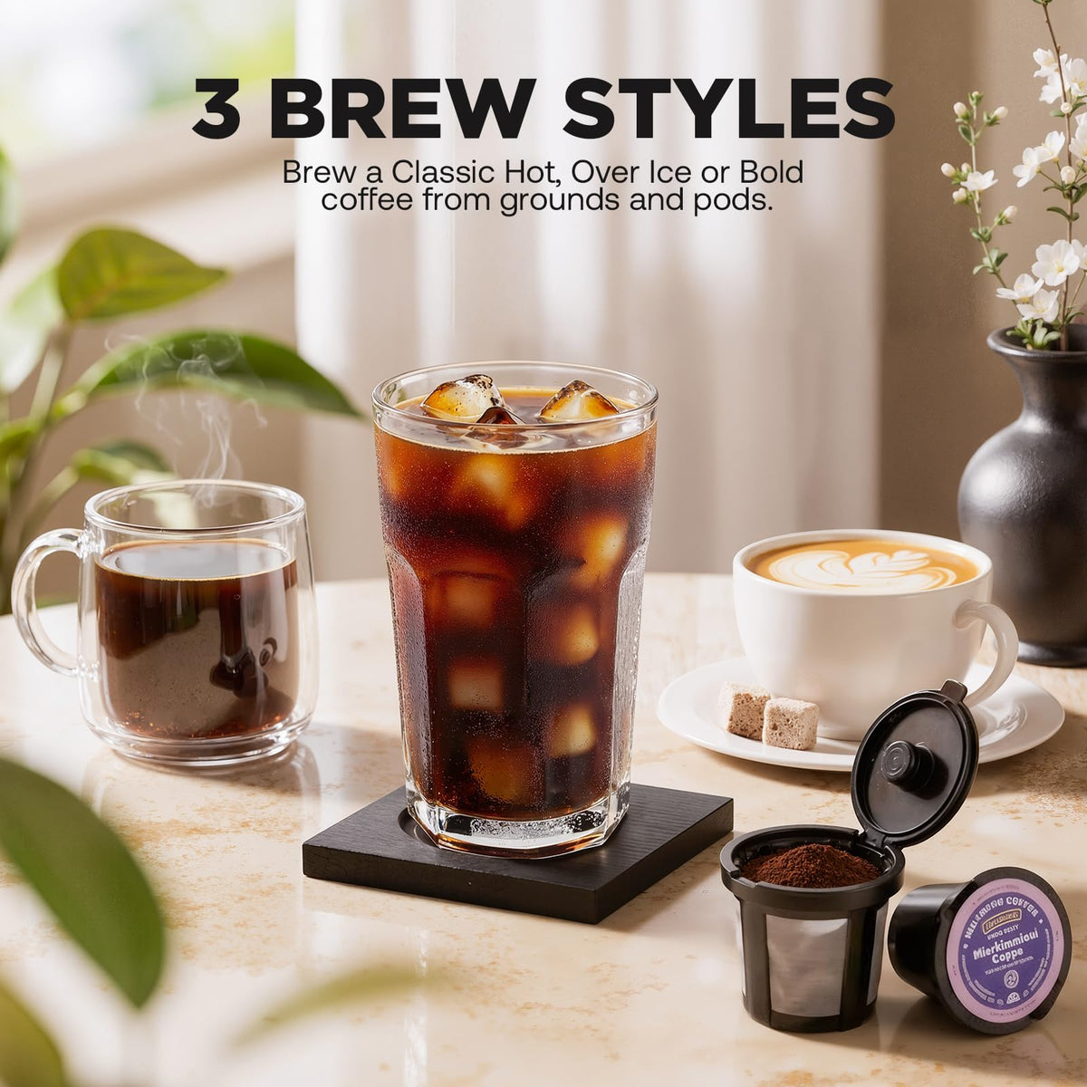 Single Serve Coffee Maker with Bold Brew X122848