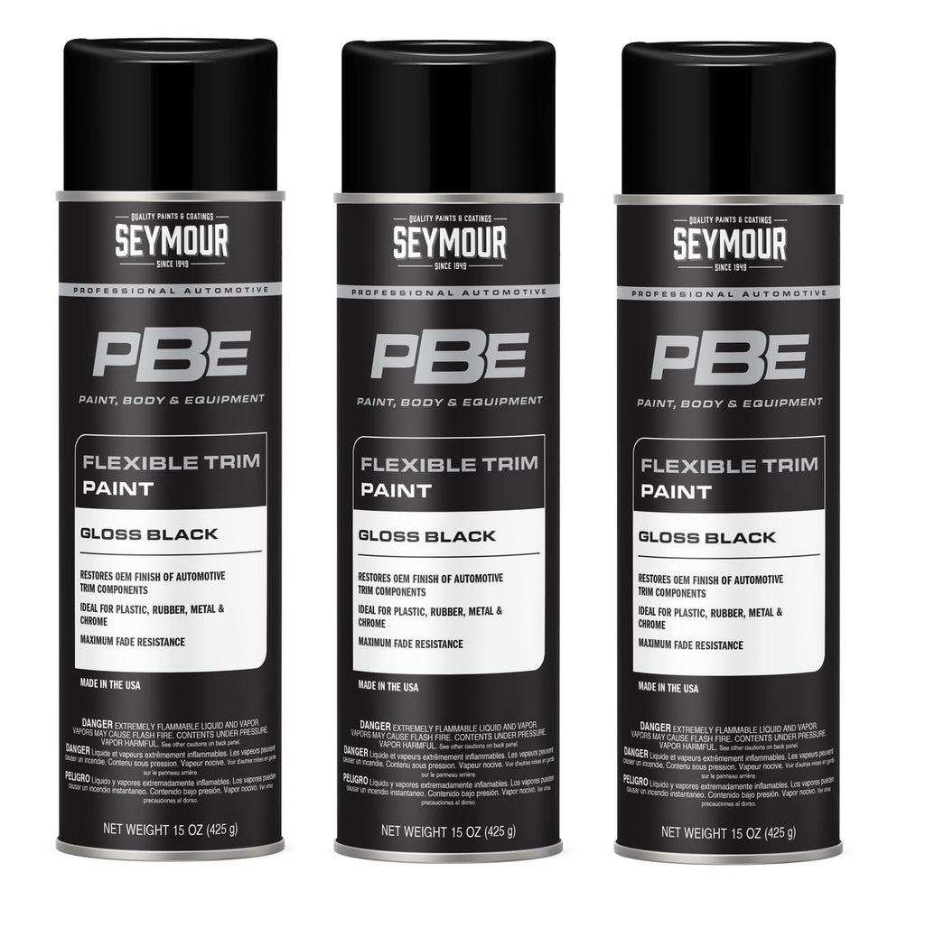Gloss Black Trim Spray Paint 15 oz 3-Pack G170603