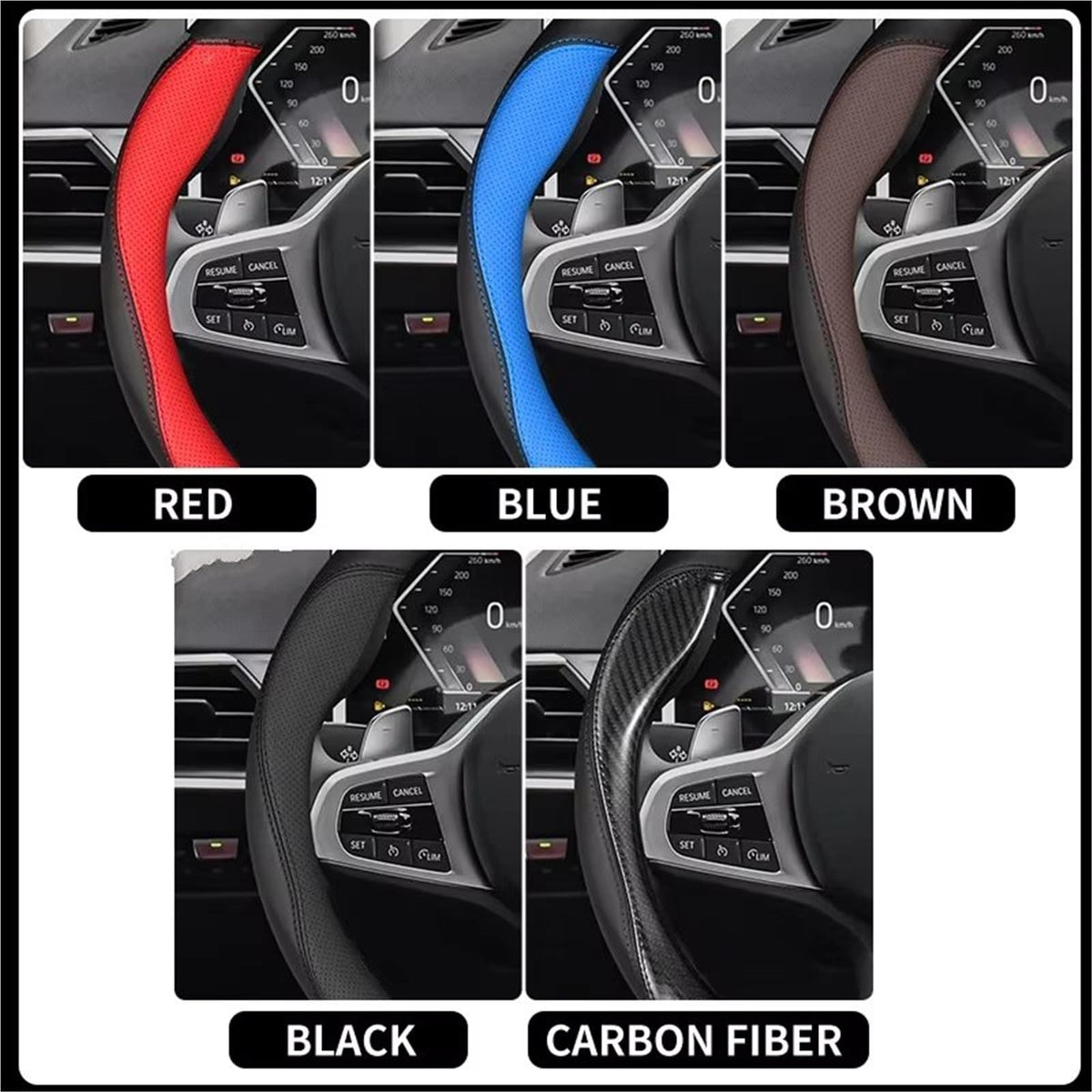 Car Steering Wheel Cover O Blue V291043