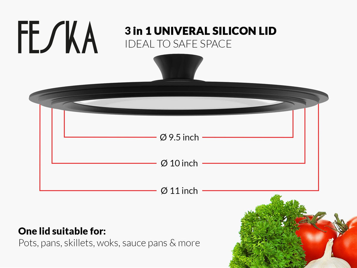 Universal Pot Lid with Lid Holder & Felt Protector Y120