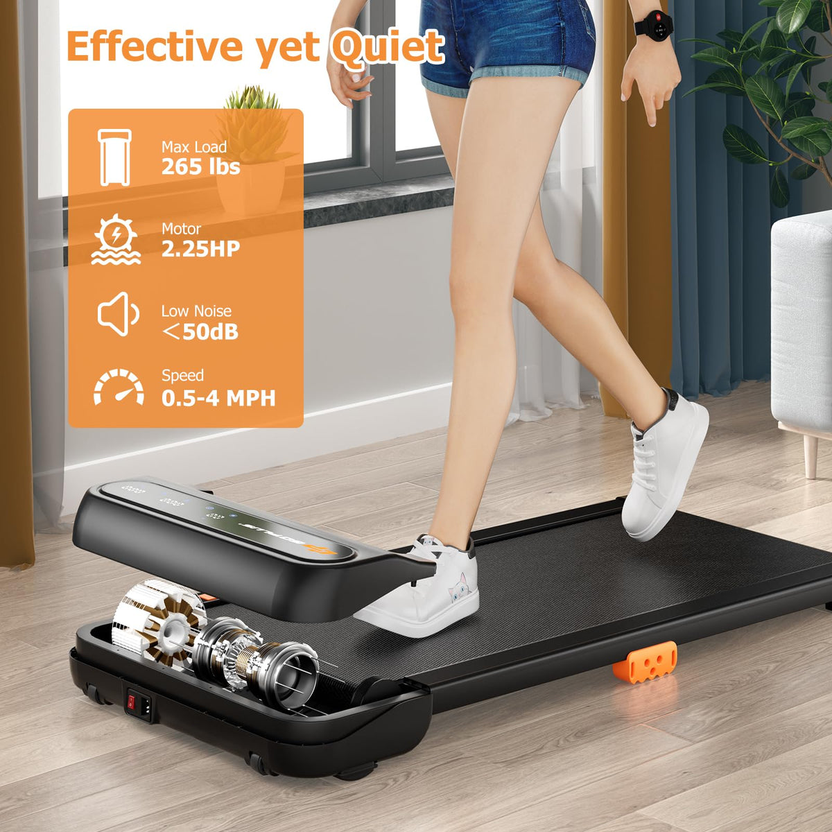 Under Desk Treadmill with 265 lbs Capacity I9778