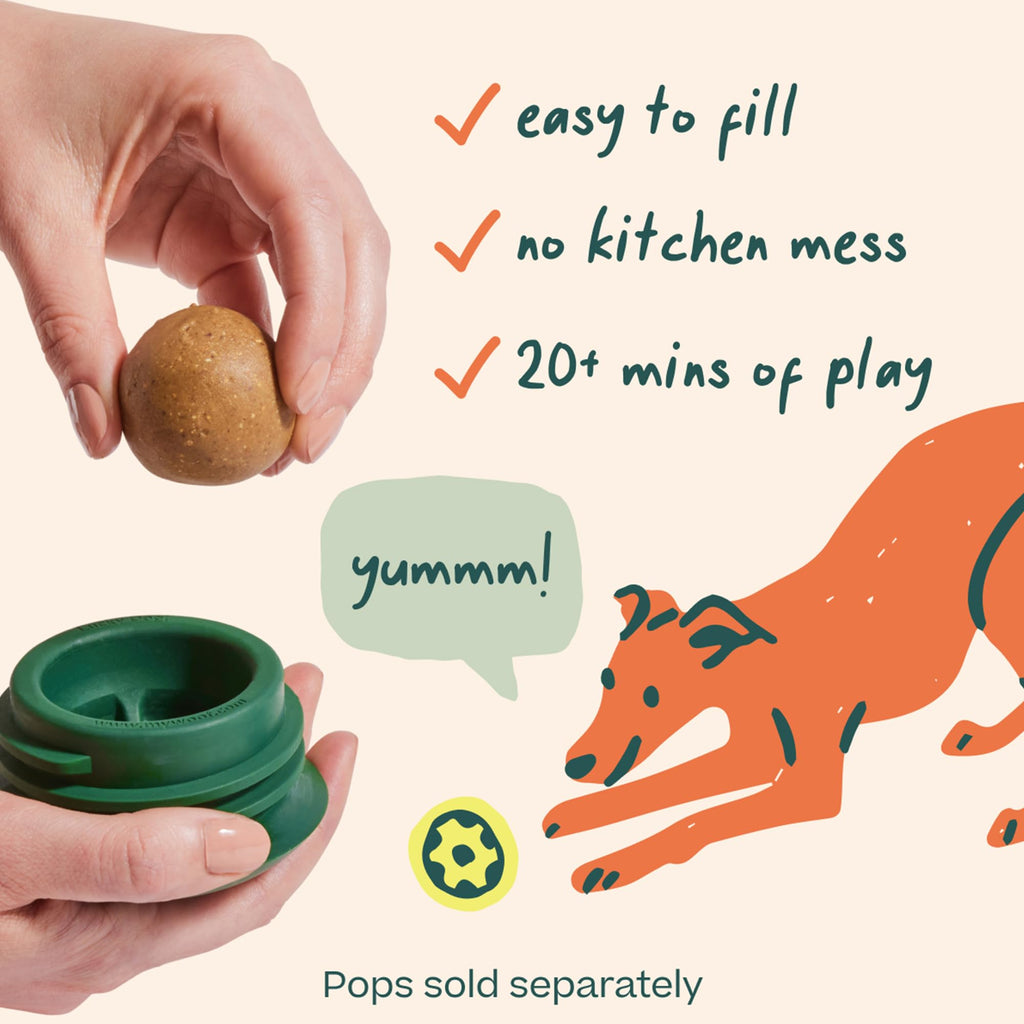 Interactive Dog Ball Toy 25-75 lbs Green M71109