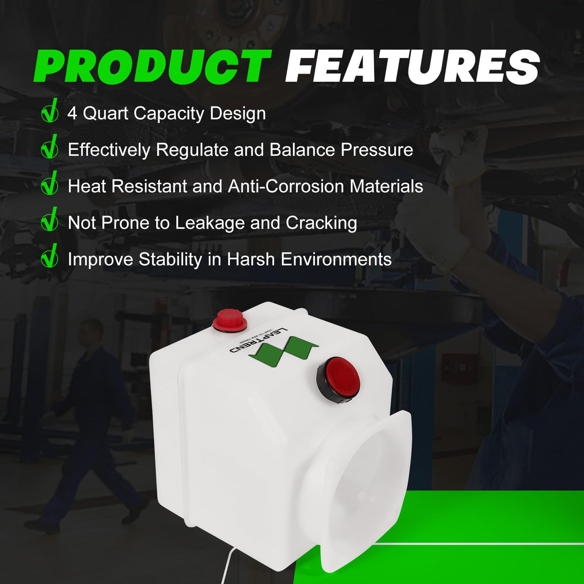 4 Quart Poly Fluid Reservoir Tank W73570