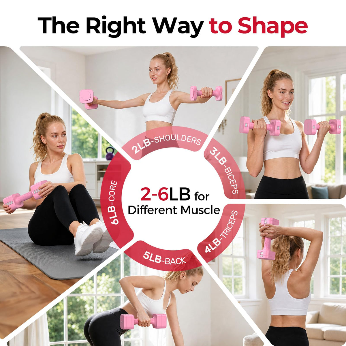 5-in-1 Adjustable Dumbbell Set G32428