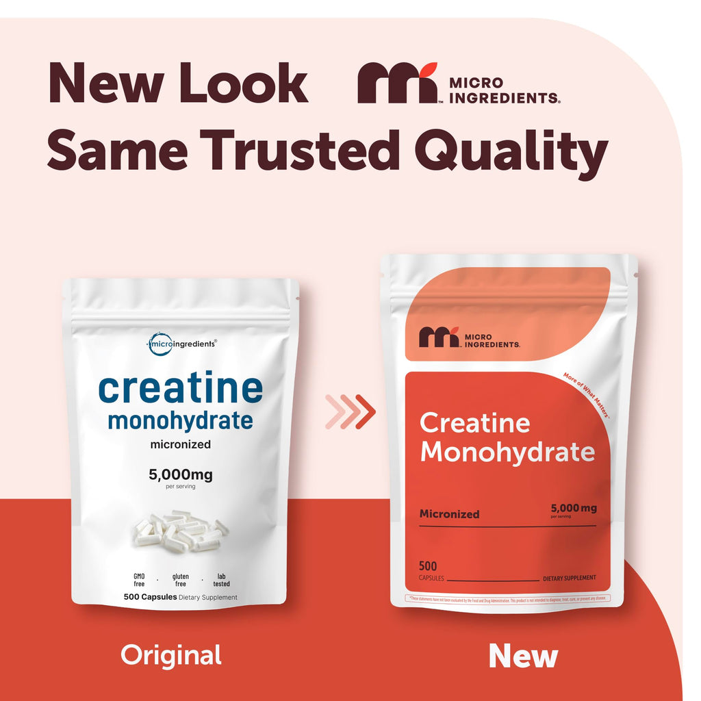 Micronized Unflavored Creatine Monohydrate 5,000mg 500 Capsules Z824278
